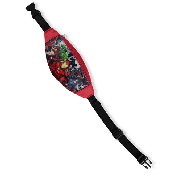 Avengers Boy Fanny Pack - Kids Phone Pouch Waist Bag Licensed Marvel - Picture 2 of 2